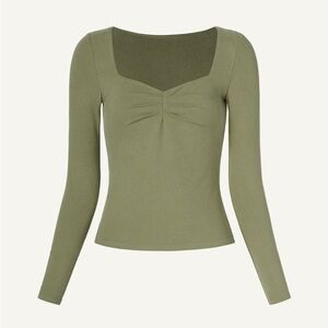OGL Eco-Mousse® Anti-Bacteria Sweetheart Long Sleeves Brami - Olive Green